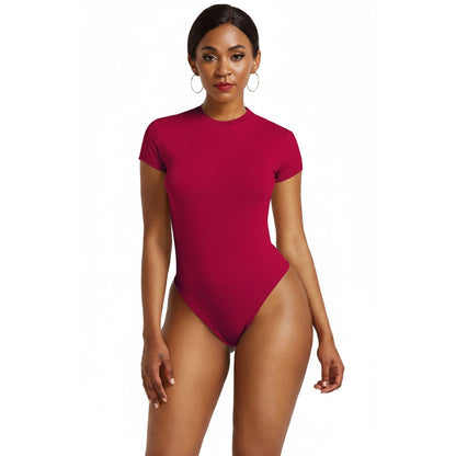 Short Sleeve Round Neck Bodysuit