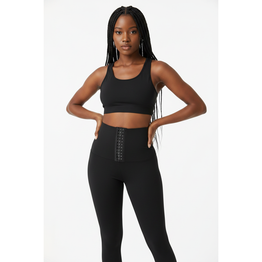 High-Waist Tummy Control Corset Leggings