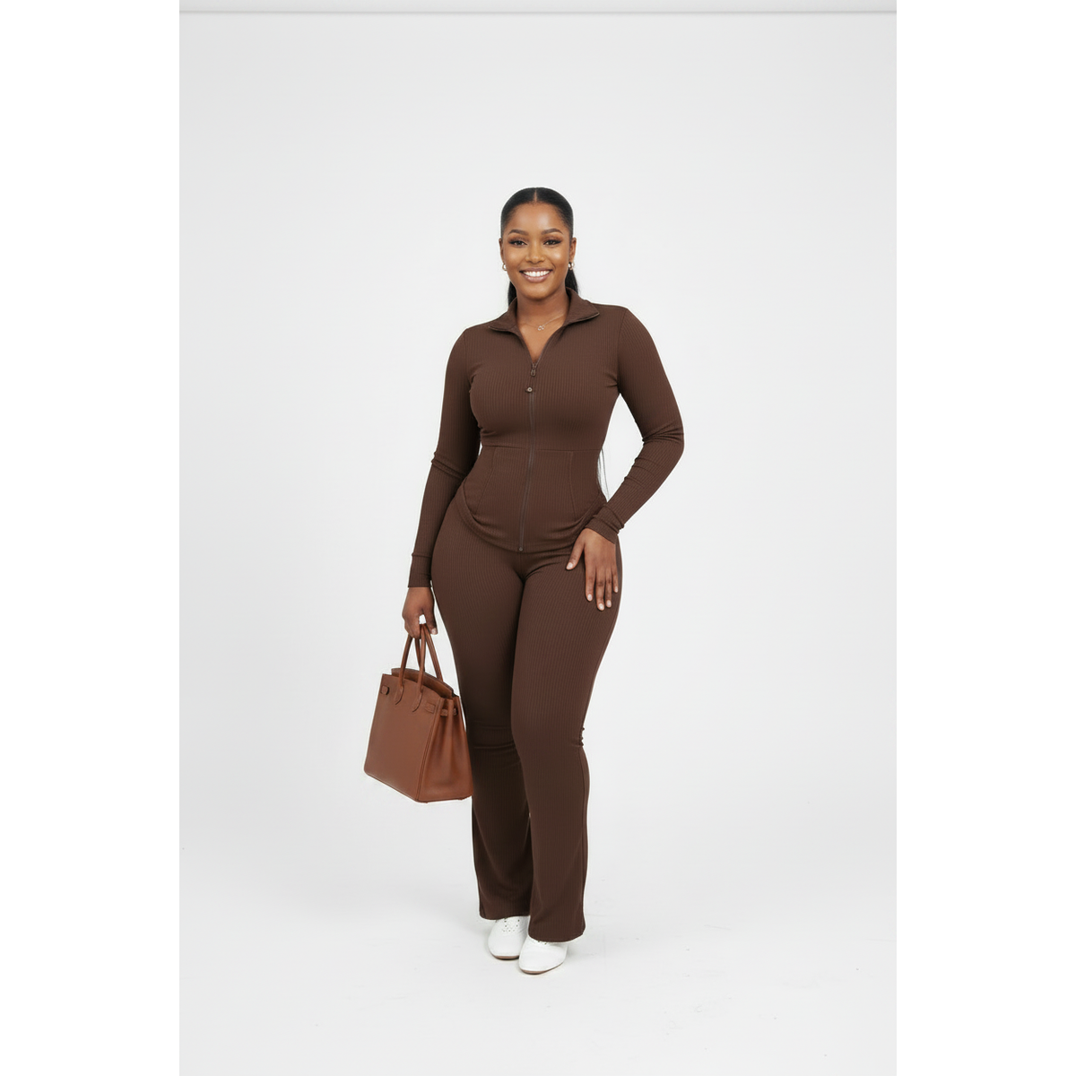 Women’s Plus Size Slim Fit Tracksuit Set