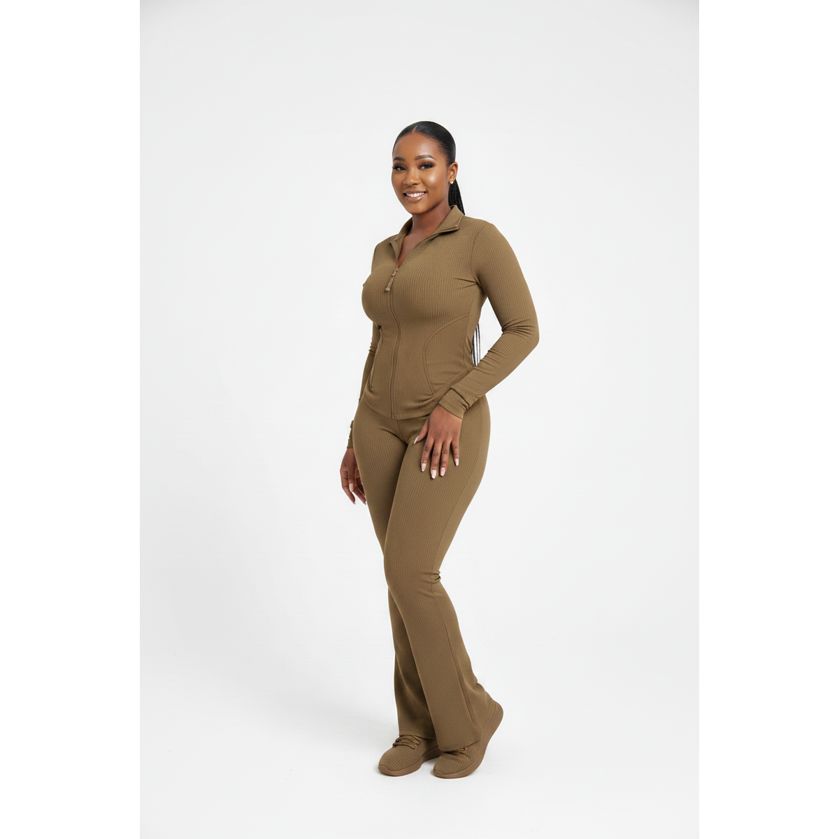 Women’s Plus Size Slim Fit Tracksuit Set
